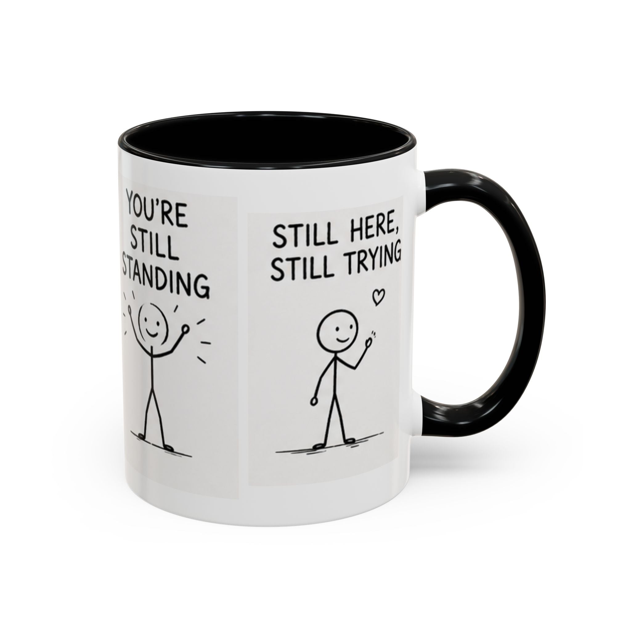 Encouragement Coffee Mug — "Small Steps Still Move" Inspirational Accent Mug