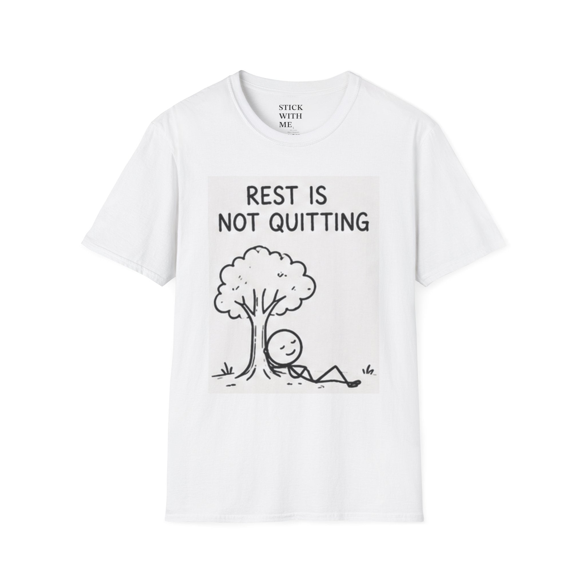 Rest Is Not Quitting T-Shirt — Self-Care & Mental Health Comfort Tee