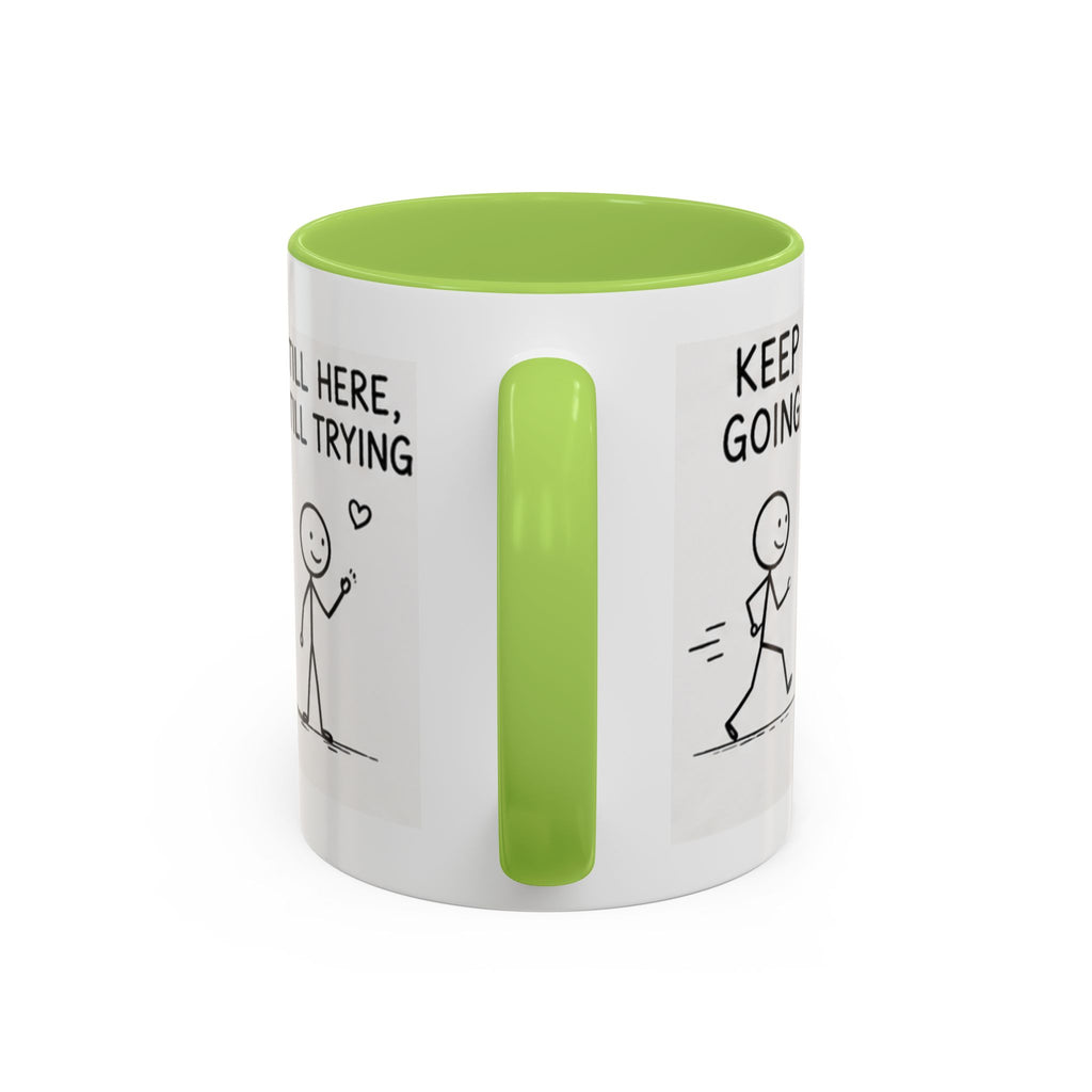 Encouragement Coffee Mug — "Small Steps Still Move" Inspirational Accent Mug