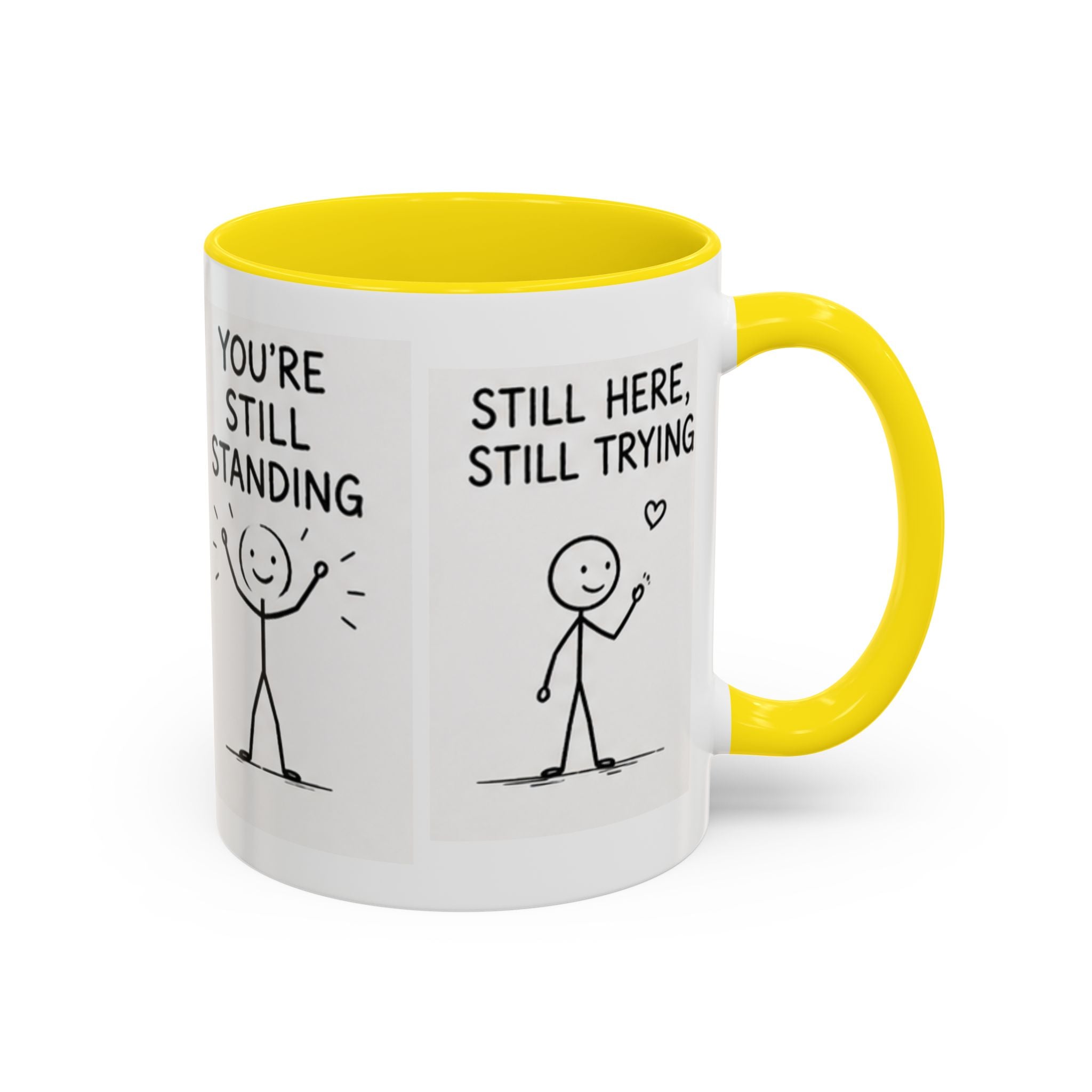 Encouragement Coffee Mug — "Small Steps Still Move" Inspirational Accent Mug