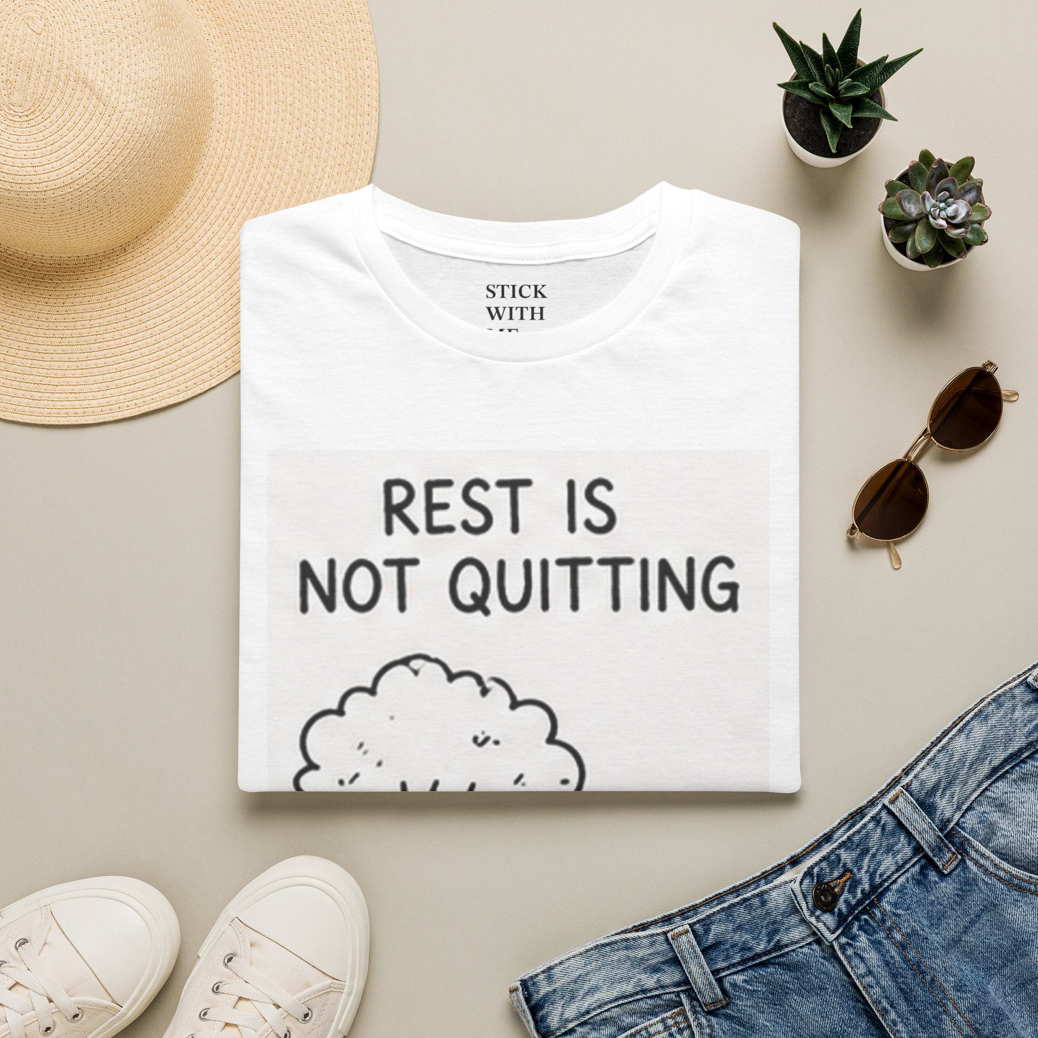 Rest Is Not Quitting T-Shirt — Self-Care & Mental Health Comfort Tee