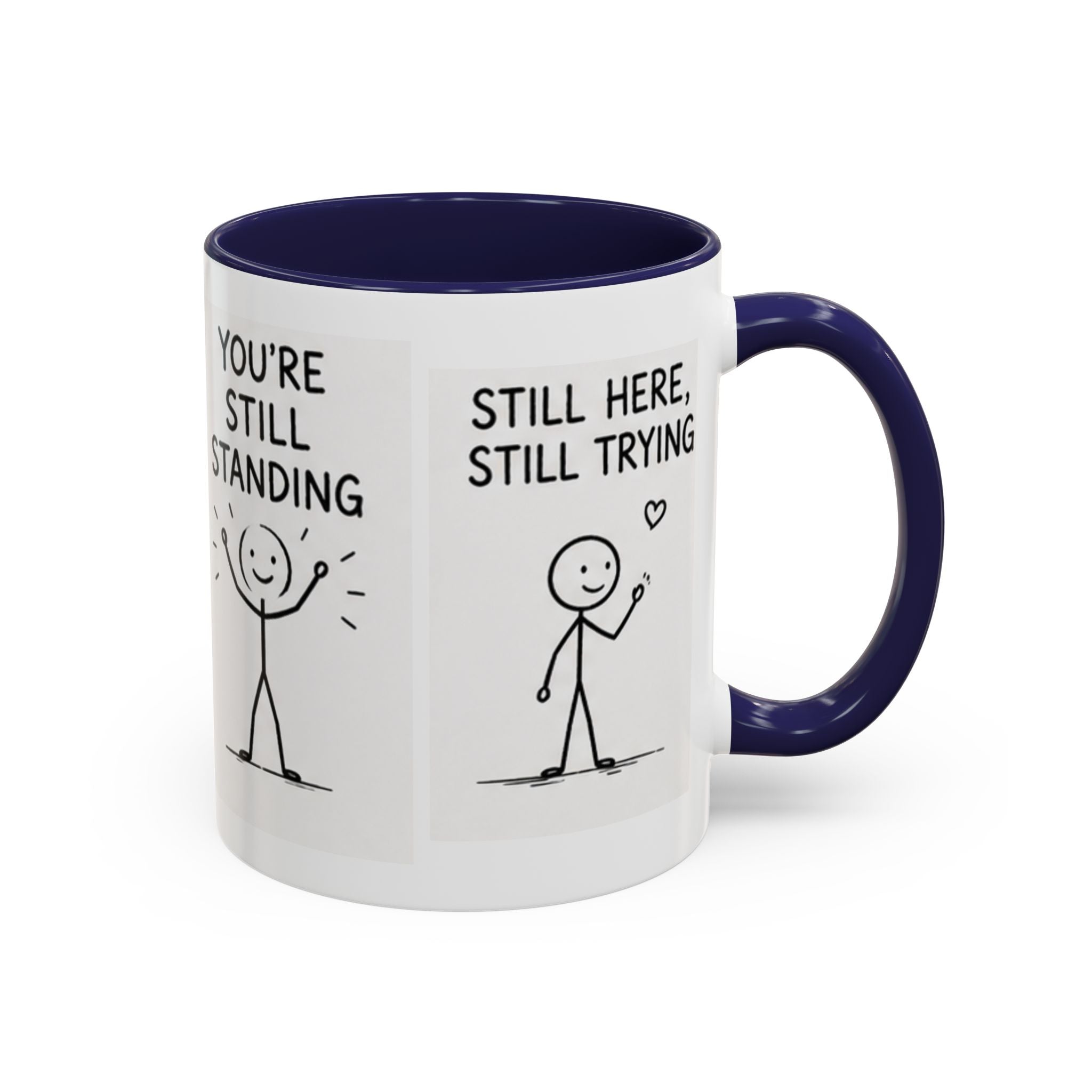 Encouragement Coffee Mug — "Small Steps Still Move" Inspirational Accent Mug