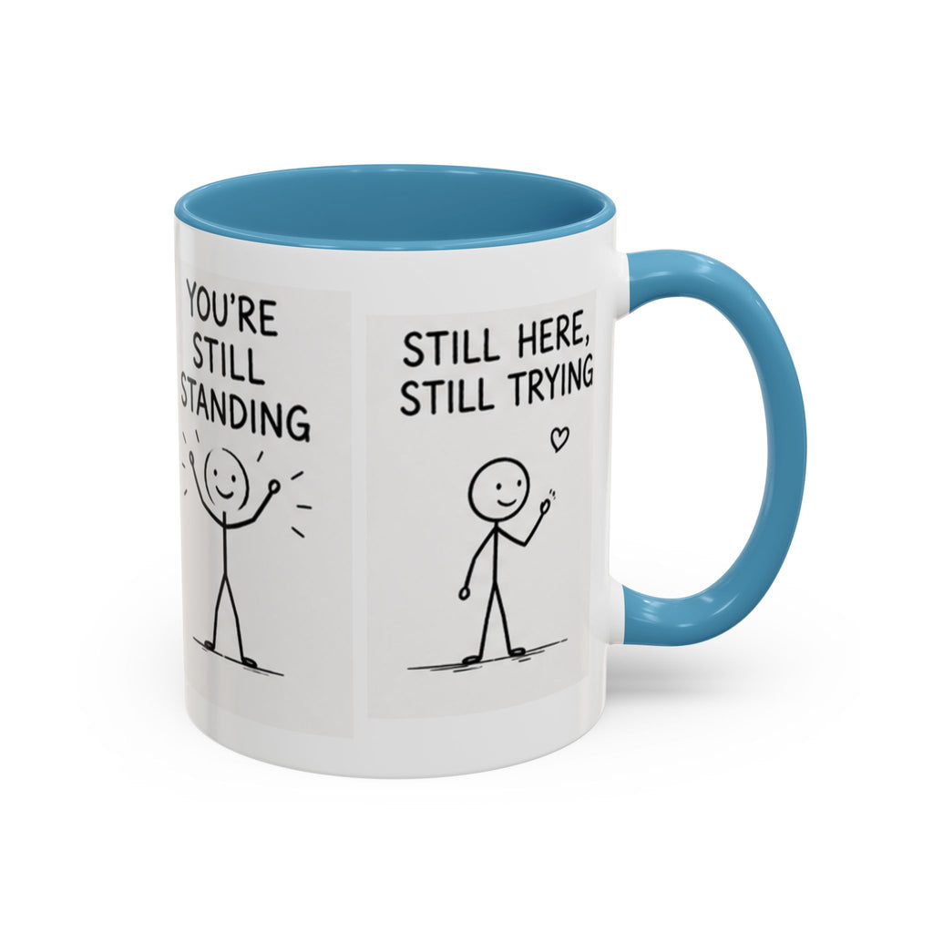 Encouragement Coffee Mug — "Small Steps Still Move" Inspirational Accent Mug