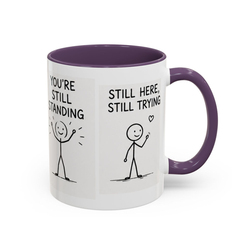 Encouragement Coffee Mug — "Small Steps Still Move" Inspirational Accent Mug